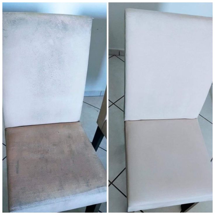 Antes e depois de cadeiras